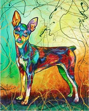Afbeelding in Gallery-weergave laden, Schilderen op Nummer - Hond in veelkleuren