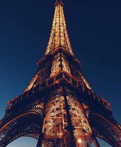 Schilderen op Nummer - Eiffeltoren bij nacht