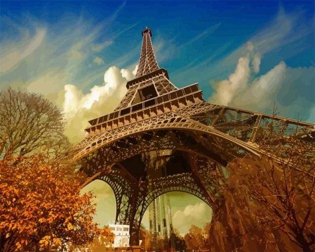 Schilderen op Nummer - Eiffeltoren in de herfst