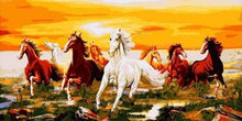 Afbeelding in Gallery-weergave laden, Schilderen op Nummer - Acht paarden