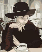 Afbeelding in Gallery-weergave laden, Schilderen op Nummer - Elegante vrouwen en koffiemok