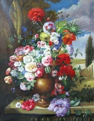Schilderen op Nummer - Europese klassieke bloemen