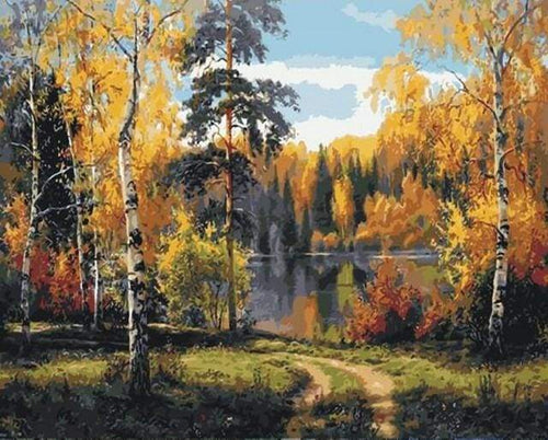 Schilderen op Nummer - Herfstlandschap