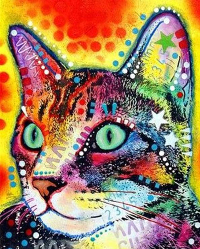 Schilderen op Nummer - Mode Kat