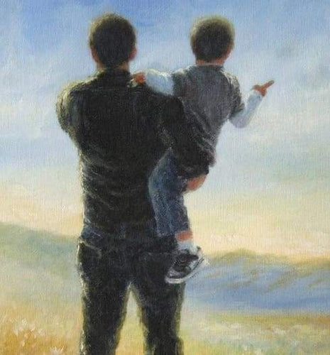 Schilderen op Nummer - Vader en zijn zoon