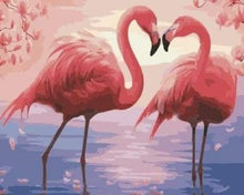 Afbeelding in Gallery-weergave laden, Schilderen op Nummer - Flamingo&#39;s Romantiek