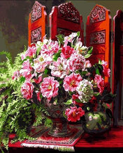 Afbeelding in Gallery-weergave laden, Schilderen op Nummer - Bloemen en Chinees interieur