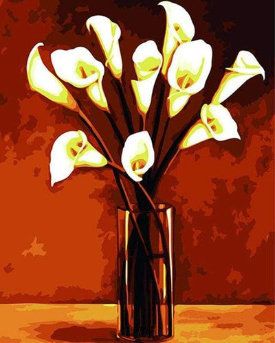 Schilderen op Nummer - Bloemen in een vaas