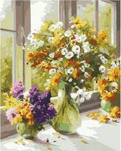 Afbeelding in Gallery-weergave laden, Schilderen op Nummer - Bloemen in de keuken