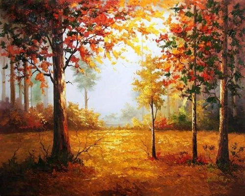 Schilderen op Nummer - Bos in de herfst