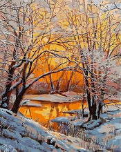 Afbeelding in Gallery-weergave laden, Schilderen op Nummer - Frisse lucht in het winterbos