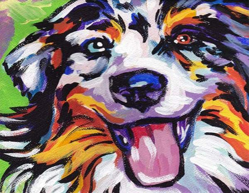 Schilderen op Nummer - Funky hond