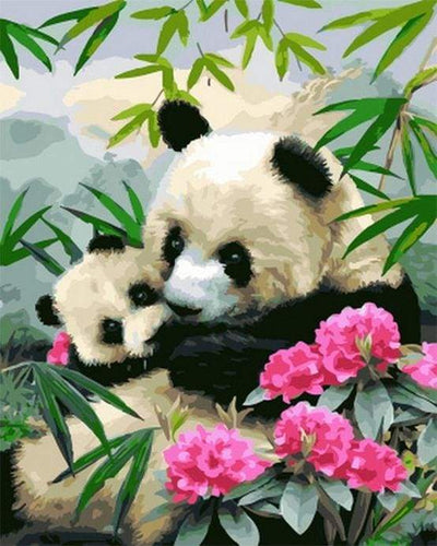 Schilderen op Nummer - Reuzenpanda's