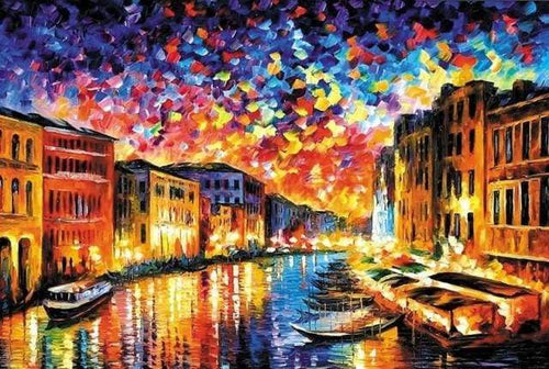 Schilderen op Nummer - Canal Grande in Venetië