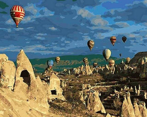 Schilderen op Nummer - Heteluchtballon in Turkije
