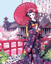 Afbeelding in Gallery-weergave laden, Schilderen op Nummer - Japanse Kimono