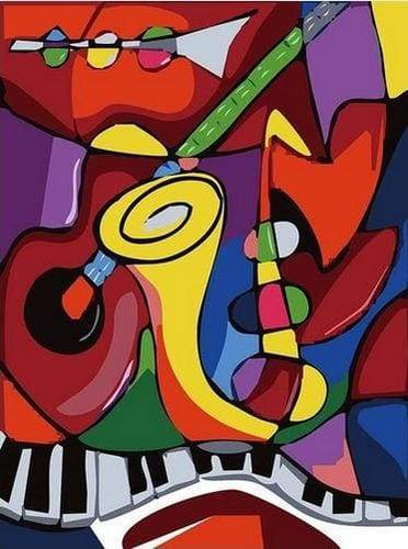 Schilderen op Nummer - Jazzband