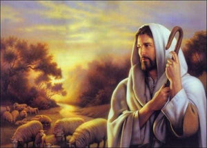 Schilderen op Nummer - Jezus Christus op het platteland