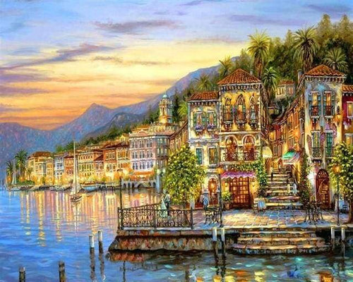 Schilderen op Nummer - Meer in Italië