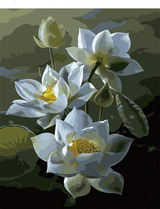 Schilderen op Nummer - Lotus bloeiend