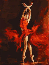 Afbeelding in Gallery-weergave laden, Schilderen op Nummer - Magische Rode Danser