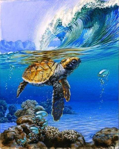 Schilderen op Nummer - Zeeschildpad