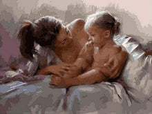 Afbeelding in Gallery-weergave laden, Schilderen op Nummer - Moeder en kind geluk