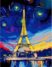 Afbeelding in Gallery-weergave laden, Schilderen op Nummer - Veelkleurige Eiffeltoren