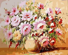 Afbeelding in Gallery-weergave laden, Schilderen op Nummer - Veelkleurige bloemen
