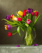 Afbeelding in Gallery-weergave laden, Schilderen op Nummer - Kleurige bloemen