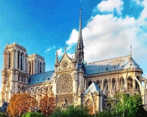 Schilderen op Nummer - De Nôtre Dame in Parijs