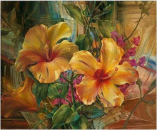 Afbeelding in Gallery-weergave laden, Schilderen op Nummer - Oranje Hibiscus