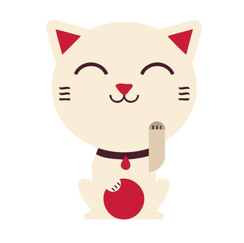 Schilderen op Nummer kinderen - Rode kat met stip