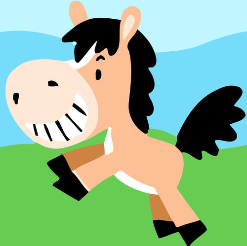 Schilderen op Nummer kinderen - Paard