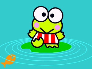 Schilderen op Nummer kinderen - Kikker in de vijver