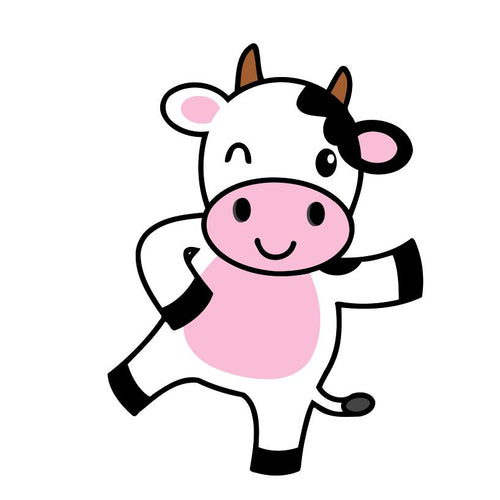 Schilderen op Nummer kinderen - De dansende koe