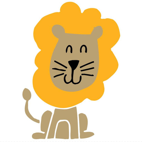 Schilderen op Nummer kinderen - Gelukkige leeuw