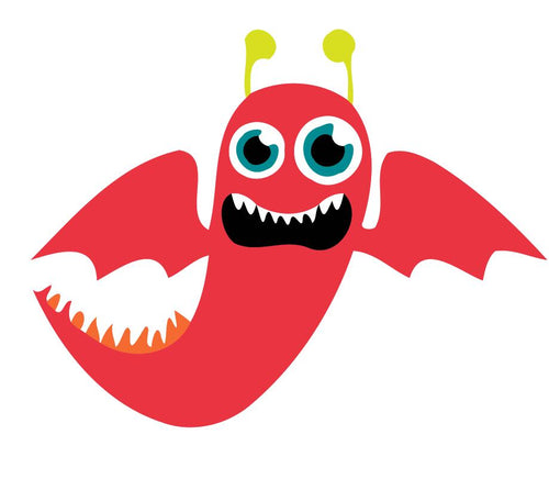 Schilderen op Nummer kinderen - Rood Vliegend Monster
