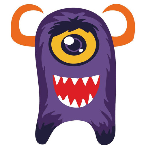 Schilderen op Nummer kinderen - Purple Monster Big Smile