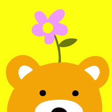 Afbeelding in Gallery-weergave laden, Schilderen op Nummer kinderen - Teddybeer en bloem