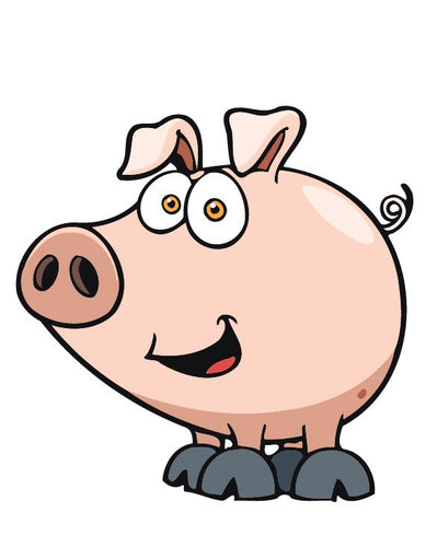 Schilderen op Nummer kinderen - Klein varken
