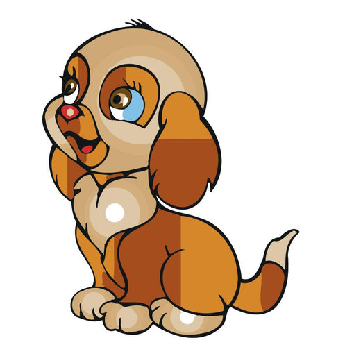 Schilderen op Nummer kinderen - Hondje