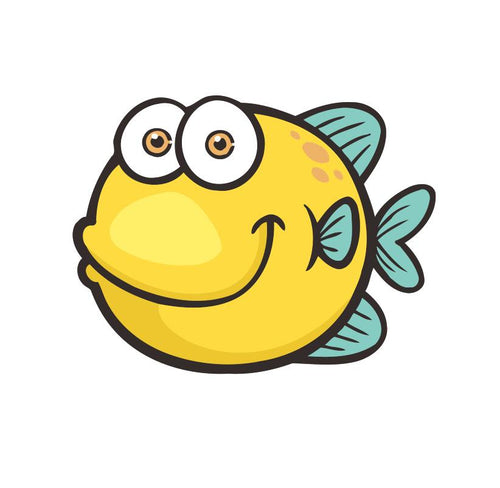 Schilderen op Nummer kinderen - Gele vis
