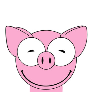 Schilderen op Nummer kinderen - Glimlach van het varken