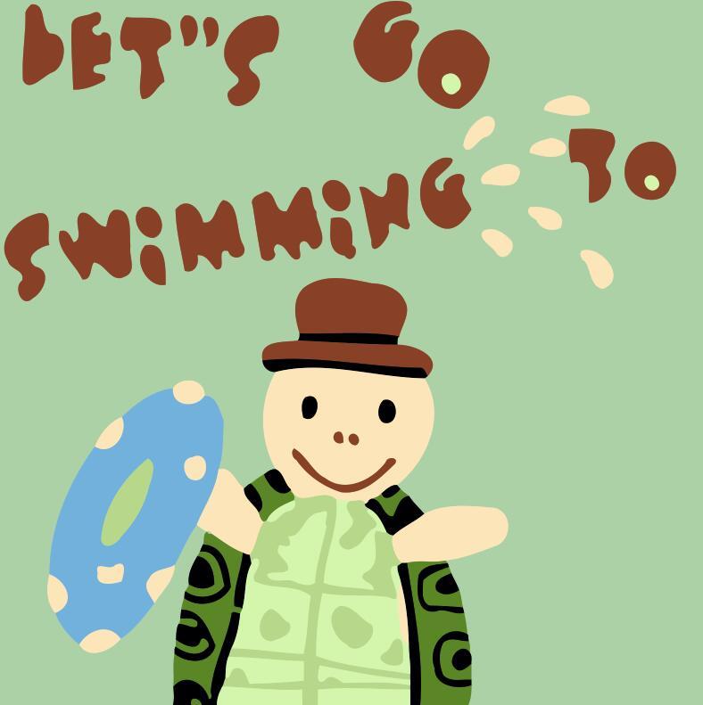 Schilderen op Nummer kinderen - Zwemschildpad