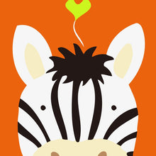 Afbeelding in Gallery-weergave laden, Schilderen op Nummer kinderen - Zebra en blad