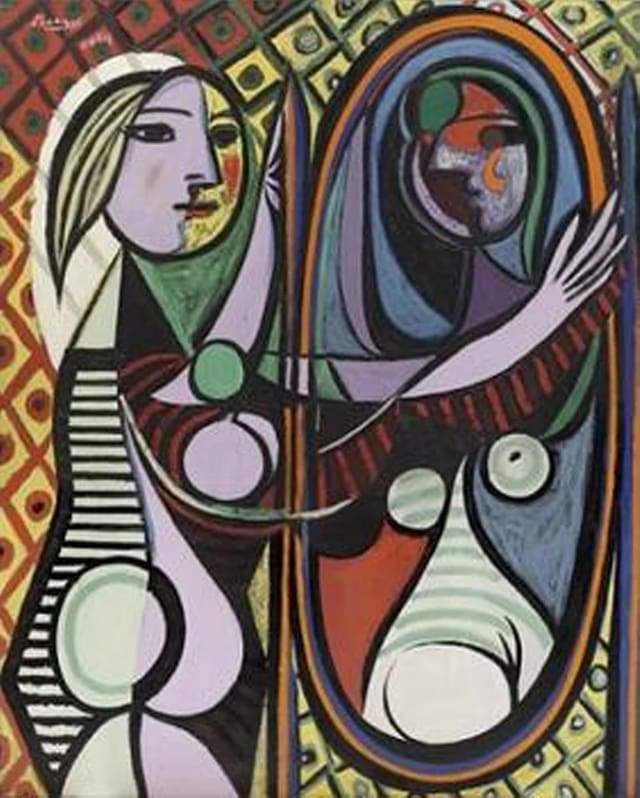 Schilderen op Nummer - Picasso meisje voor een spiegel
