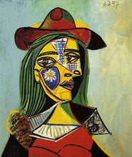 Afbeelding in Gallery-weergave laden, Schilderen op Nummer - Picasso vrouw met hoed en bontkraag