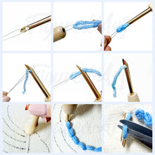 Afbeelding in Gallery-weergave laden, Punch Needle pakket Sneeuwman met een Blauw Lint