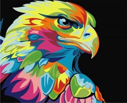 Schilderen op Nummer - Adelaar Pop-art